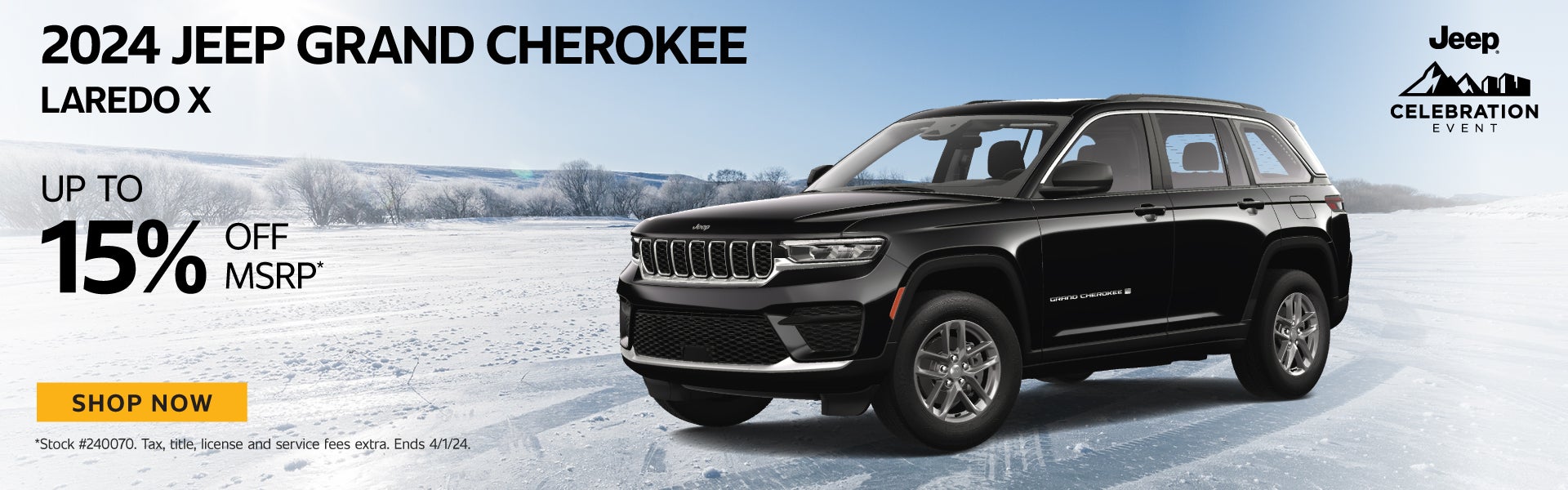 2024 Jeep Grand Cherokee Laredo X up to 15% off MSRP