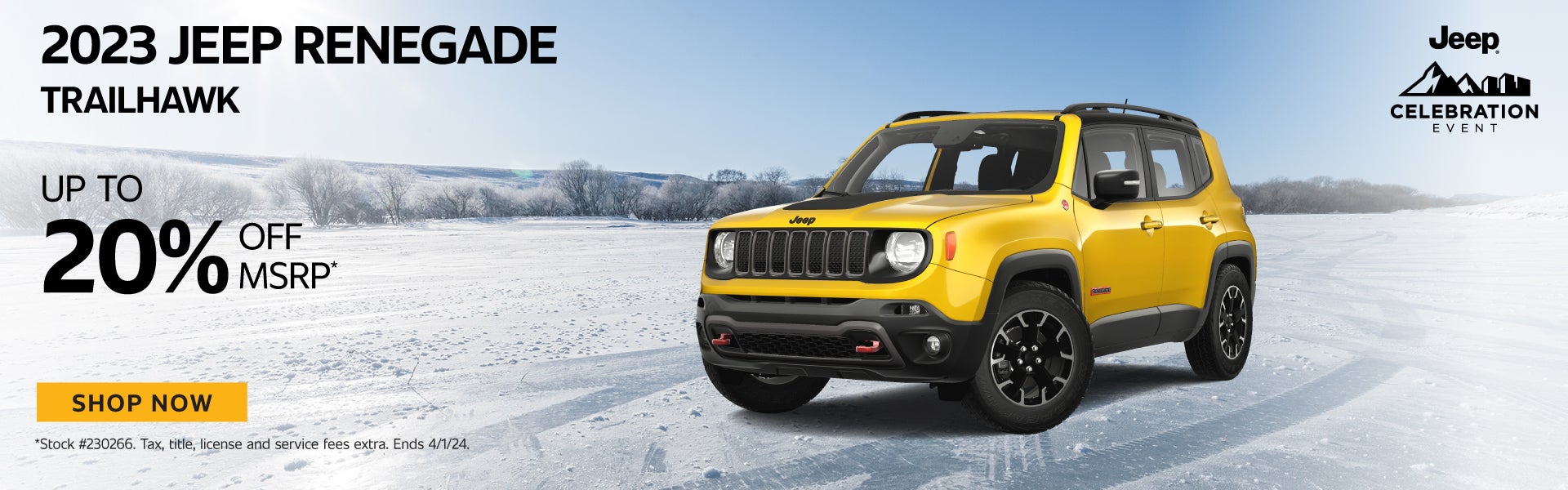 New 2023 Jeep Renegade Trailhawk Up to 20% Off MSRP